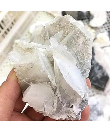 1pc Natural Stones Crystals Cluster raw Specimen White Rose Calcite for Decoration 1000-1300g - Buy Online on GoSupps.com