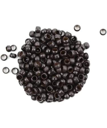 200pcs 2.5mm Copper Nano Rings Beads Hair Extension Nano Rings Beads (Dark Brown) 200pcs Dark brown - Buy Online on GoSupps.com