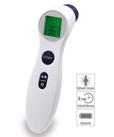 Newgen Medicals Infrared Thermometer - Contactless Forehead Measurement | Medical Infrared Feet Thermometer for Safe Thermometry - Buy Online on GoSupps.com