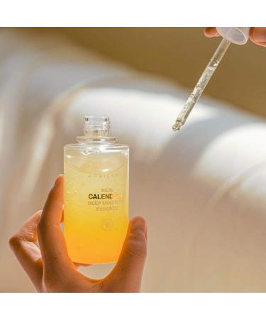 APRILSKIN Calendula Deep Moisture Essence - Vegan, Cruelty-Free | Hydrating, Pore Tightening & Soothing | For Dry, Sensitive, Acne-Prone Skin | 3.52 oz - Buy Online on GoSupps.com