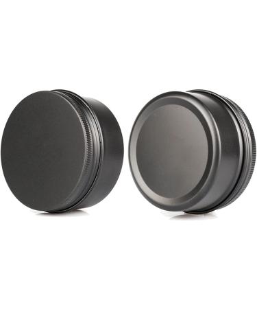 Tianzd 24 Pack 80ml Matte Black Aluminum Screw Top Cream Cans | Ideal for Cosmetics Candles & Ointments | Includes 3 Spoon & 24 Labels - Buy Online on GoSupps.com