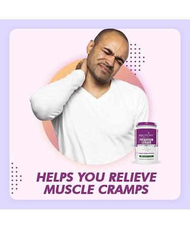 Potassium Citrate Supplement - 120 Veg Capsules | Essential Mineral for Heart & Muscle Health - Buy Online on GoSupps.com