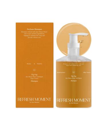 Perfume Shampoo | Volumizing Vegan Shampoo for Dry Damaged Hair Care & Scalp Exfoliation | Romantic Fruity-Wood Fragrance | 16.9 Fl Oz (02 Fig Fog)