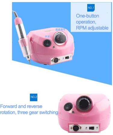 Nail Drill Electric Nail Drills Pedicure Tools Manicure Grinder with Pedal for Acrylic Gel Nails Home Nail Buffer Manicure Pedicure Polishing Tool - Buy Online on GoSupps.com