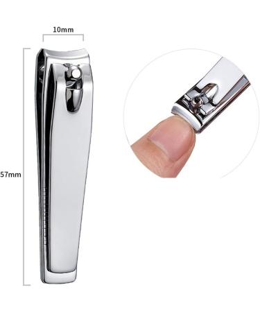 SVAASA Nail Clippers Manicure Silver Nail Clippers Stainless Steel Fingernail Cutter Trimmer Scissors Tools Set - Buy Online on GoSupps.com