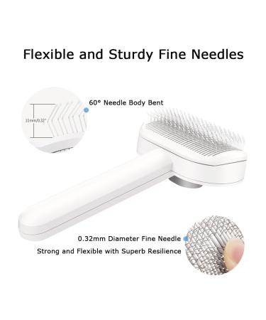 Pakeway Cat Brush - Self-Cleaning Pet Brush for Long & Short Hair | Eliminates Tangles & Undercoat | Air Cushion Design - Buy Online on GoSupps.com