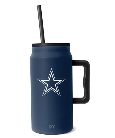Simple Modern Officially Licensed Tumbler with Handle and Straw Lid Dallas Cowboys 50oz