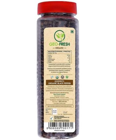 Geo Fresh Organic Black Pepper (200g) - USDA Certified - Buy Online on GoSupps.com