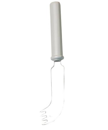 Homecraft Nelson Knife Highly specialized for one handed eaters Rocker action for cutting Pronged end to lift food Stainless steel Assistive living tool (Eligible for VAT relief in the UK)