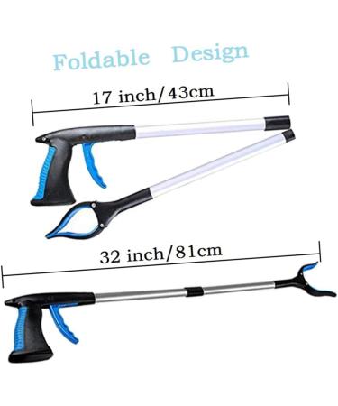 FRCOLOR Heavy Duty Trash Grabber & Pecan Picker - Foldable Litter Picker Tool 81x5.5CM - Best Garbage Picker for Easy Cleanup - Buy Online on GoSupps.com