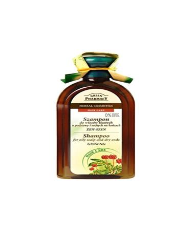 GREEN PHARMACY Green Pharmacy Ginseng Shampoo for Oily Scalp & Dry Ends - Cruelty/Not Animal Tested/From Parabens Artificial Colors SLS SLES 350ml