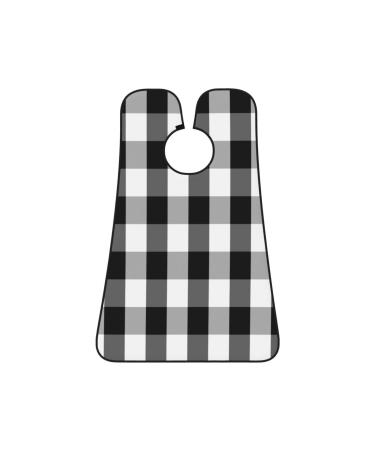 Black And White Buffalo Plaid Beard Bib Gird Beard Hair Catcher Non Stick Grooming Cloth for Shaving and Trimming Salon Cape Apron Gifts for Men