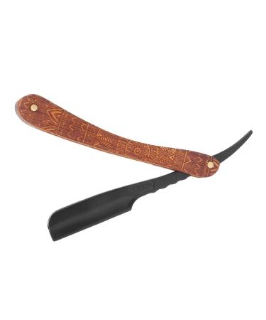 Barber Razor Non-Slip Design Straight Edge Razor Zinc Alloy Shaving Head Manual Vintage for