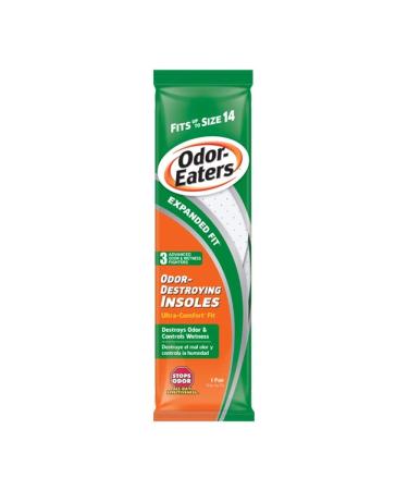 Odor Eaters Insoles Expanded Fit Ultra (Fits Up To Size 14) (3 Pack)