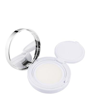 15 ml eye cream empty luxury reusable white silver rim cosmetics powder container air pillow powder quaste case holder with powder quaste sponge and mirror portable make-up foundation bb cream box