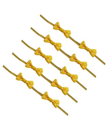 100pcs Bag Sealing Ties Bags Packing Ties Gift Ribbons for Presents Food Sealing Clip Food Sealing Tie Sandwich Bag Ties Lollipops Ties Metal Wire Ties Reusable Bag Ties Food Bag Yellow 8*3*1.5cm
