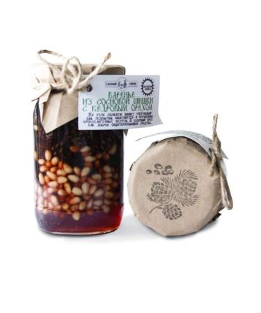 Pine Cone Jam with Cedar Nuts Kernel and Baby Pine Cones 420g/14.8oz Imported Siberian Delicacy - Buy Online on GoSupps.com