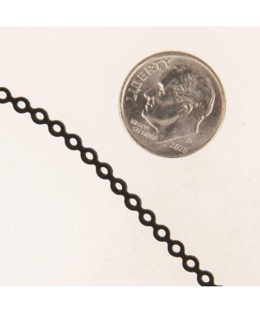 American Orthodontics Plastic Chain 15 ft | Short Black Non-Latex | Medical Grade USA Made | Hypo-Allergenic & Stain Resistant - Buy Online on GoSupps.com