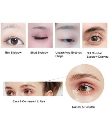 120 Pairs Eyebrow Tattoos Stickers Eyebrow Water Transfers Stickers Hair-Like Waterproof Eyebrow Stickers for Brow Grooming Shaping brown - Buy Online on GoSupps.com