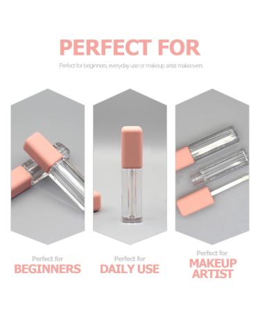 Lurrose 6-Pack Empty Lip Gloss Tubes - Transparent Cosmetic Sample Bottles for Lipstick & Eyelashes | Ideal for DIY Beauty & Travel - Buy Online on GoSupps.com