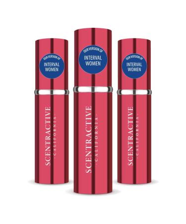 CA Perfume Impression of Interval For Women Replica Version Fragrance Dupes Concentrated Long Lasting Eau de Parfum Spray Refillable Atomizer Bottle 0.17 Fl Oz/5ml-X3 AMG INTERVAL IMPRESSION 0.51 Fl Oz (Pack of 1)