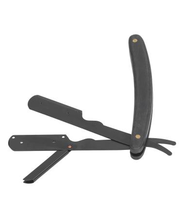 Ergonomic Manual Bartklingen Holder - Portable Straight Beard Cutter with Soft Wooden Handle for Men | Ideal for Hairdressing Salons - Buy Online on GoSupps.com