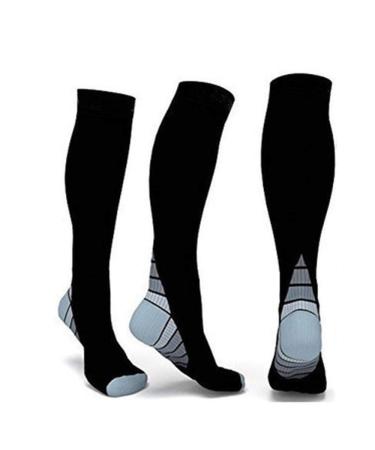 ZLYJ 3 Pairs Compression Socks for Men and Women Sports Knee High Socks High Socks for Hiking Ankle Protection SA