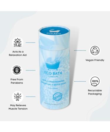 Eco Bath London Skin Conditioning Epsom Salt Bath Soak 1KG with Neroli and Lavender Essential Oils - Magnesium Bath Salts for Post-Workout Recovery - 1 Pack - Buy Online on GoSupps.com