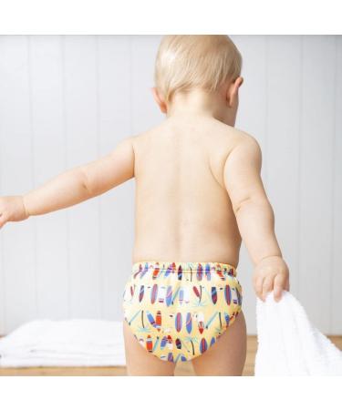 TotsBots Reusable Swim Pants | Easy to Use | Swimming Pool Safe | Breathable Fabric | UK Made | Surf's Up! 0-6 Months - Buy Online on GoSupps.com