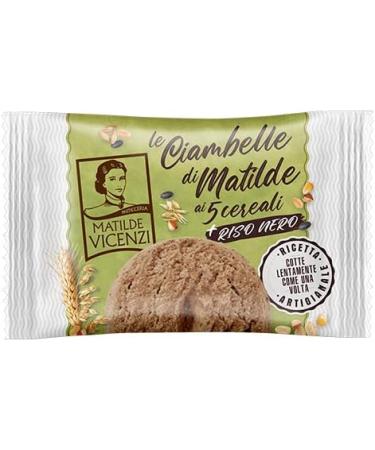Set of 6 Matilde Vicenzi Ciambelle ai 5 Cereali e Riso Nero donuts with 5 cereals and black rice 200 g - Buy Online on GoSupps.com