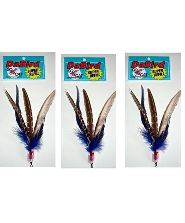 GoCat DaBird SUPER Feather Refill, Assorted Colors, Pack of 3