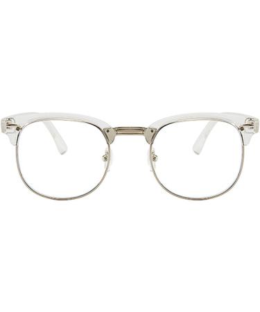 Myopia Glasses - Stylish Short-Sighted Glasses for Men & Women | -0.50 Diopters | Transparent White Frames - Buy Online on GoSupps.com