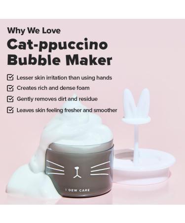 I DEW CARE Bubble Foam Maker - Cat-ppuccino Bubble Foam Maker | Facial Cleansing Gifts for Women and Girls 01 Facial Cleansing Bubble Maker - Buy Online on GoSupps.com