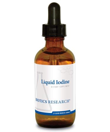 Biotics Research Liquid Iodine Liquid Formula Iodine 75mcg/Drop Thyroid Health Energy Levels Metabolic Health Key Trace Mineral 2 Fl Oz