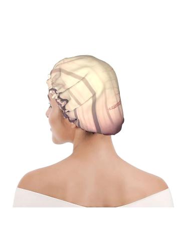 Foggy Forest Jungle Waterproof Shower Cap - One Size Fits All - Perfect for Women with All Hair Types - Buy Online on GoSupps.com