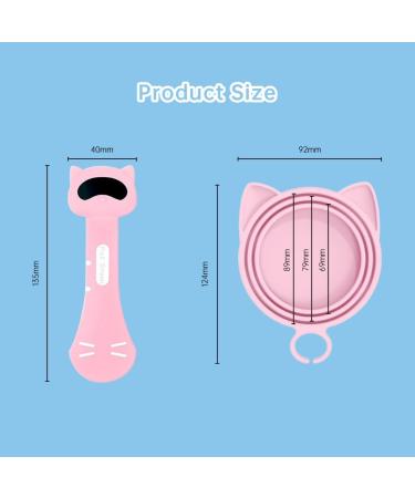 Everpwr 3 PCS Pet Food Can Silicone Lids with 1 Food Spoon Standard Size Universal Reusable Lid for Cat Dog Food Can - Buy Online on GoSupps.com