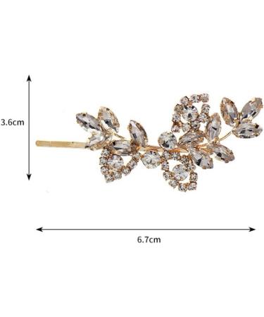 Rhinestone Hair Clips Glitter Hair Diamond Women's Hair Clips Hair Clips Rhinestone Hair Clips Crystal Hair Pin for Women Diamond Hair Clip Rose Gold - Buy Online on GoSupps.com
