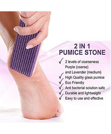4 Pieces Pedicure Sponge Stone Foot Pumice Stone for Foot Callus Exfoliate Skin Remove Pedicure Scrubber - Buy Online on GoSupps.com