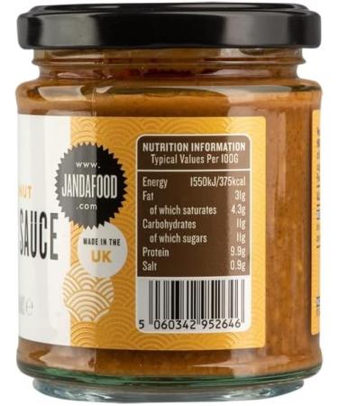 Janda Peanut Satay Sauce 190g | Based on a Malaysian family recipe | Suitable as a stir fry and dipping sauce | Small batch production based in the UK | - Buy Online on GoSupps.com