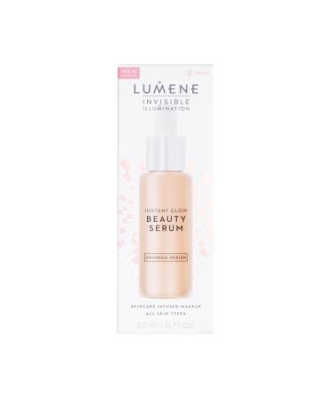 Lumene Invisible Illumination Instant Beauty Glow Foundation - Sheer-Coverage Face Brightening Serum - Infused with Nordic Algae and Vitamin E - Universal Medium (30ml) - Buy Online on GoSupps.com