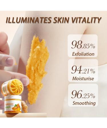 Turmeric Body Scrub-Revitalize And Glow With Turmeric Body Scrub - Exfoliate Cleanse And Rejuvenate Your Skin For A Smoother Radiant Complexion!-Body Exfoliator Scrub-Body Scrub - Buy Online on GoSupps.com