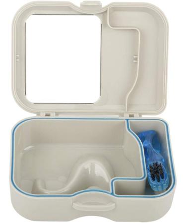 Prohesese False Teeth Storage Box | Prosthesis Care Container with Mirror & Cleaning Brush - Buy Online on GoSupps.com