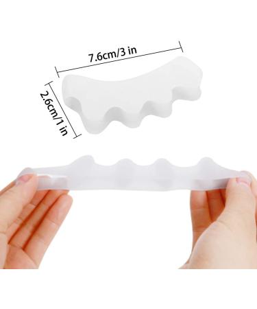 Buy Inhemi Toe Spreader Silicone - BPA Free Comfortable Hallux Valgus Correction for Men & Women - 2 Pieces for Hammer Toe & Claw Toe Relief - Buy Online on GoSupps.com