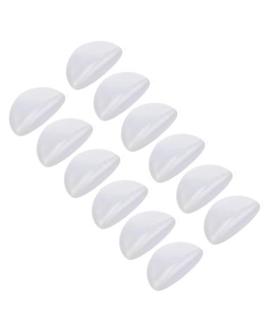 Madholly 6 Pairs Gel Arch Support Shoe Insert for Flat Feet  Transparent Adhesive Stick On Arch Support Pad for Women and Men 6 Pairs New Design Arch Pad-style 1