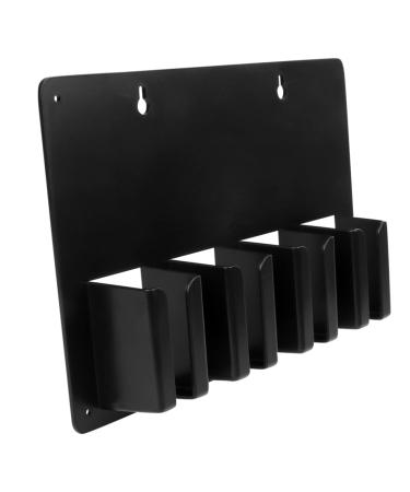 FRCOLOR 3pcs Barber Clippers Wall Pocket Organizer Hair Salon Storage Rack Tool Splint Hair Clipper 30*20*4.5cmx3pcs Blackx3pcs
