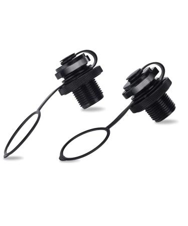 Inflatable Boat Air Valve,2PCS Inflatable Boat Spiral Air Plugs One-Way Inflation Replacement Screw for Inflatable Boat Black - Buy Online on GoSupps.com