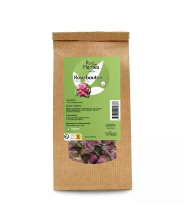 RUE DES PLANTES RUE DES PLANTES - Pink buds Bulk 100g - for tea herbal tea or cooking - dried rose buds