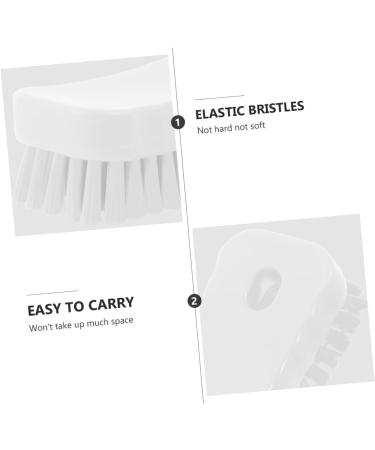 FOMIYES Nail Brush Fingernail Scrubber Brush Nail Cleaning Scrubber Brush Sink Scrubber Soft Stiff Bristles Toe Scrubber Nail Cleaner Brush Toe Brush Polyester Manicure Plastic Brush White 11.5x5cm White - Buy Online on GoSupps.com