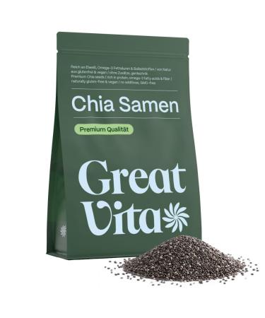 GreatVita Graines de chia (1x 800g) naturelles sans OGM