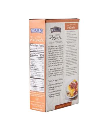 Delallo Instant Polenta 2 Pack with Authentic Recipe Card | Purchase Positivity | Cook Grits in One Minute | Made in Italy - Buy Online on GoSupps.com